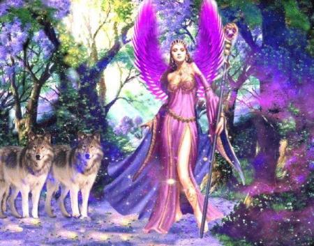 fée et ses loups